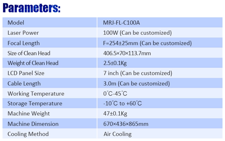 MRJ λέιζερ laser 1000w με πιστοποιητικά CE FDA